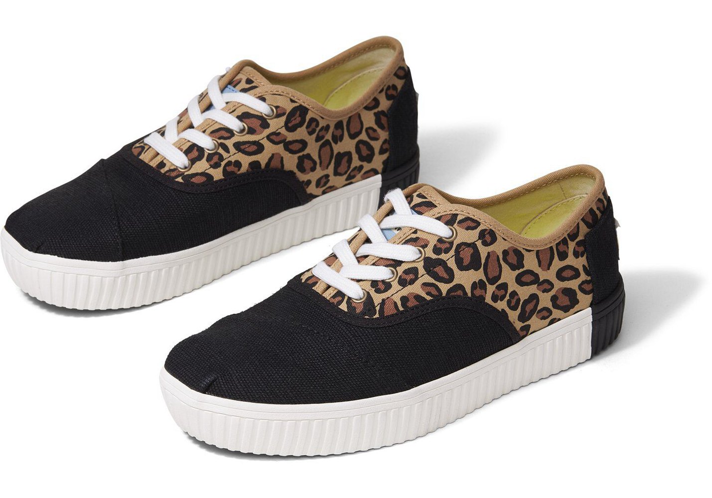 Toms Cordones Indio Sneakers Leopard - Womens - 72136-JIGT